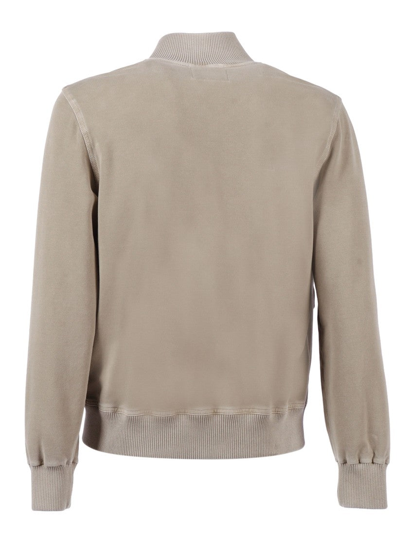 Circolo 1901 Ribbed Collar Button Casual Jacket