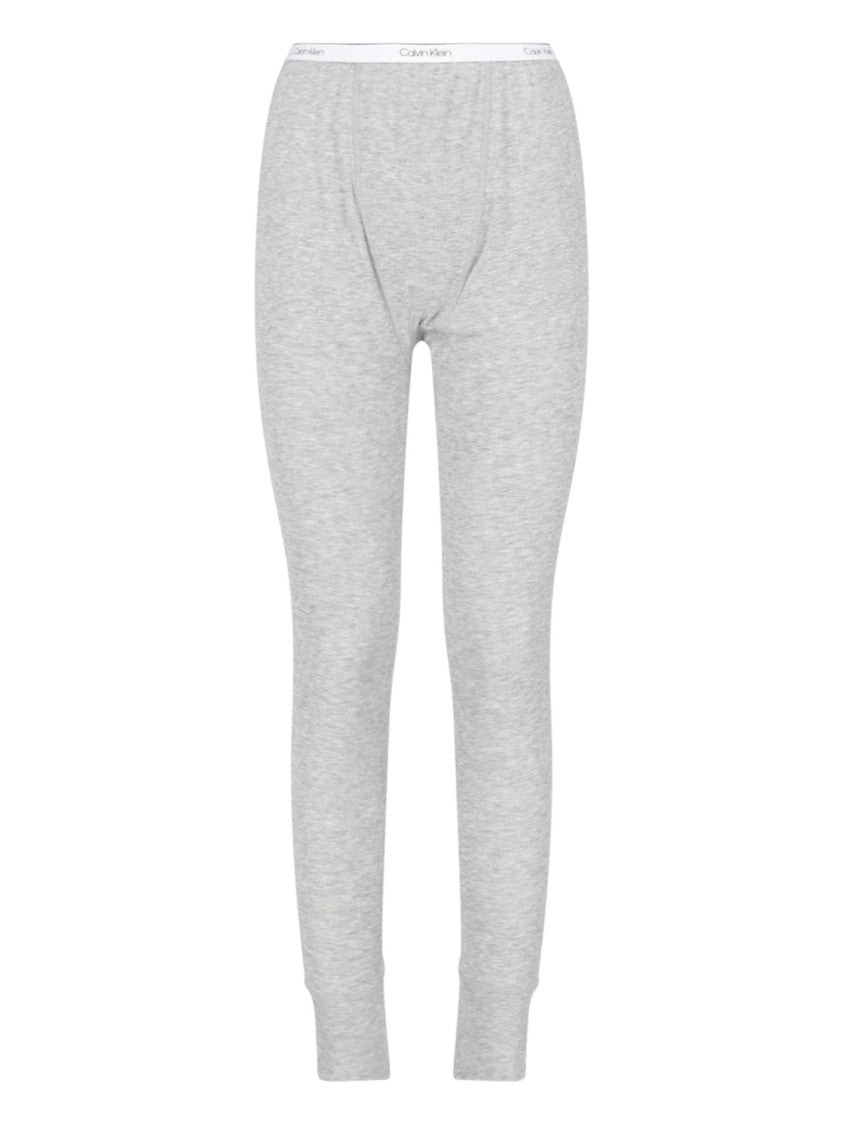 Calvin Klein Grey Slim Tapered Elastic Waistband Trousers