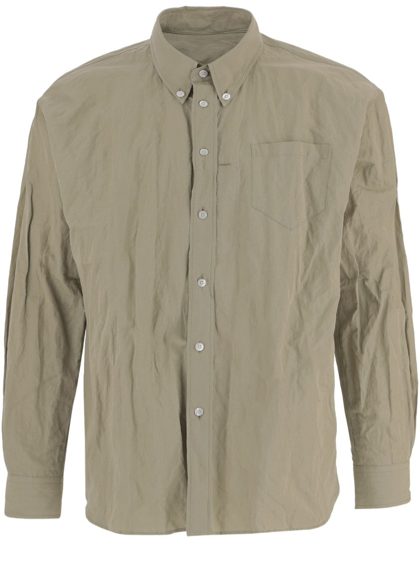 Willy Chavarria Cotton-Blend Shirt With A Crinkled Texture