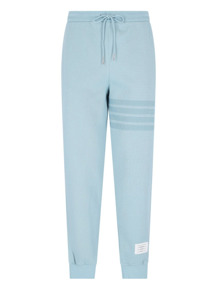 Thom Browne "4-Bar" Tracksuit Bottoms – Light Blue