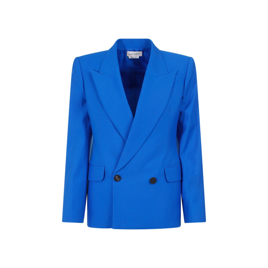 Alexander Mcqueen Galactic Blue Wool Jacket