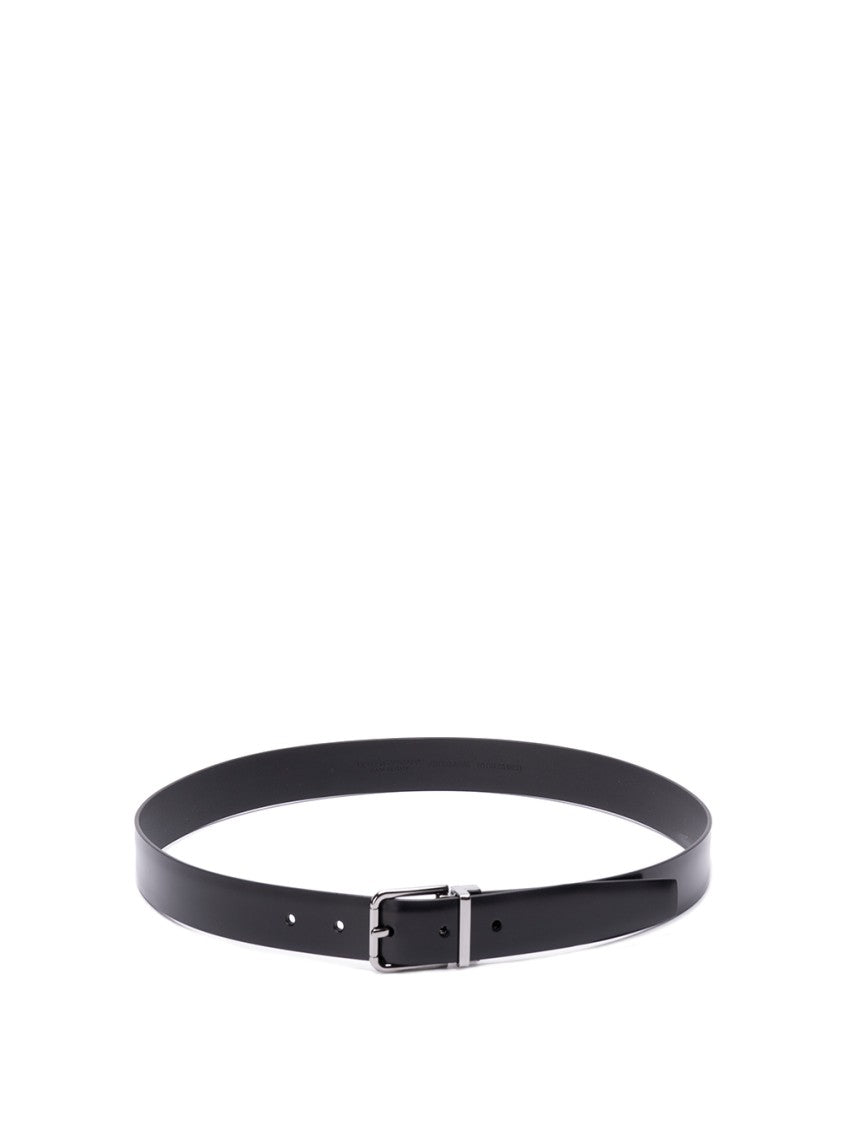 Dolce & Gabbana Brushed Calfskin Belt
