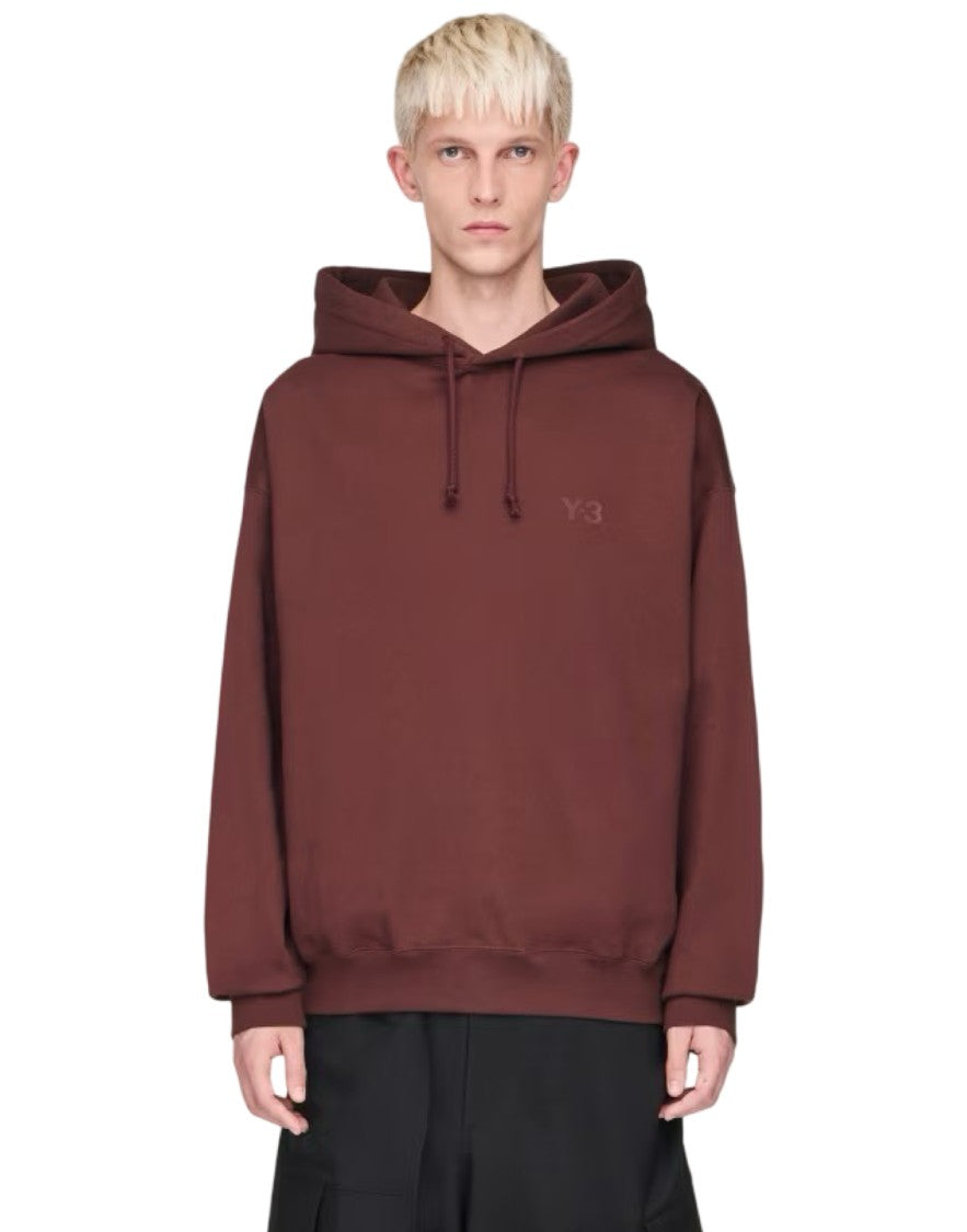 Y-3 Relaxed Fit Deep Brown Hoodie