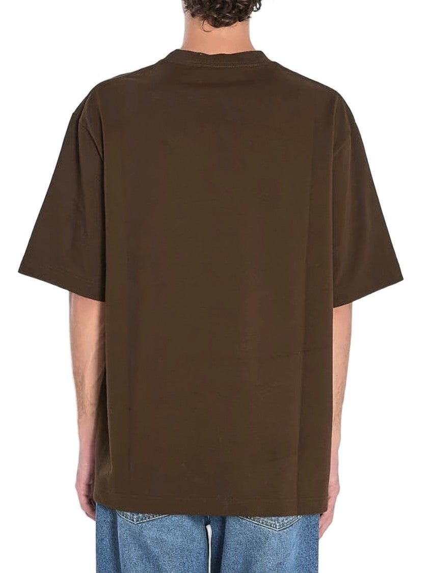 Gucci Short-Sleeved Cotton T-Shirt With Bold Stripe Detailing