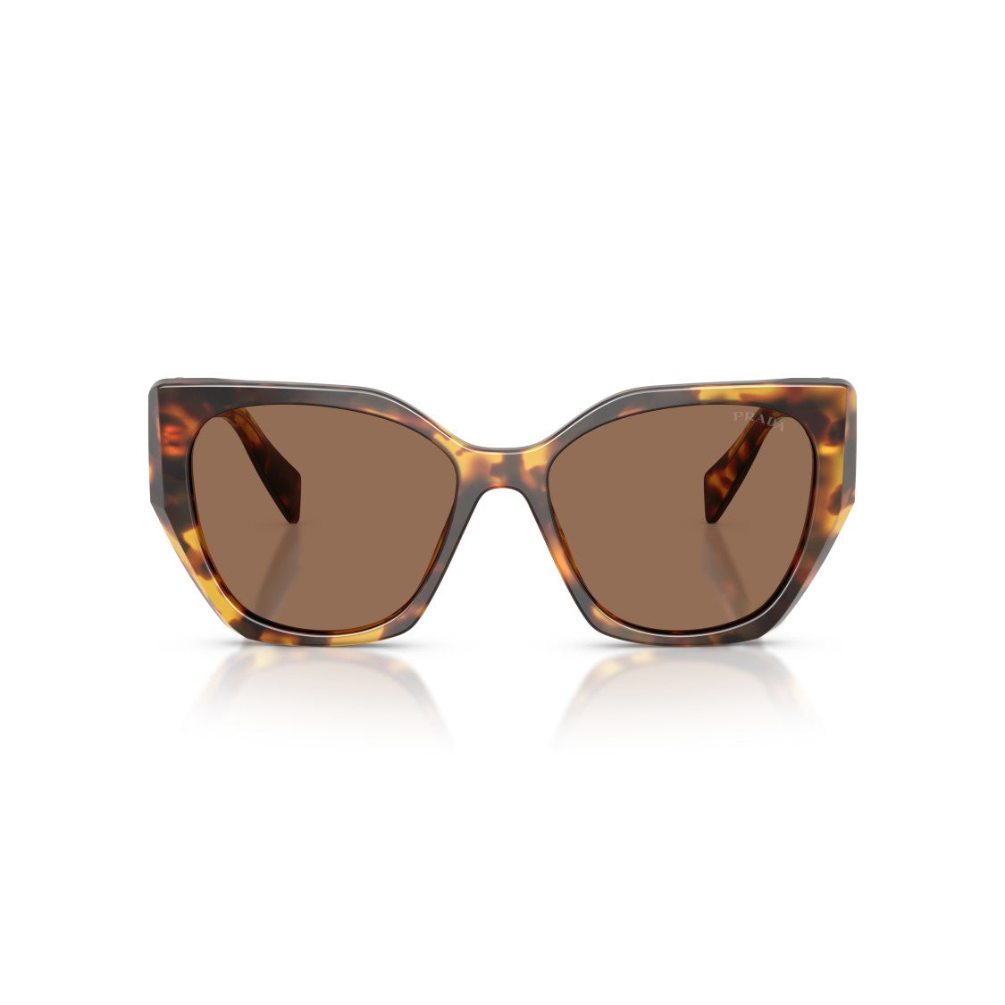 Prada 0Pr 19Zs Oversized Square Tortoiseshell Sunglasses