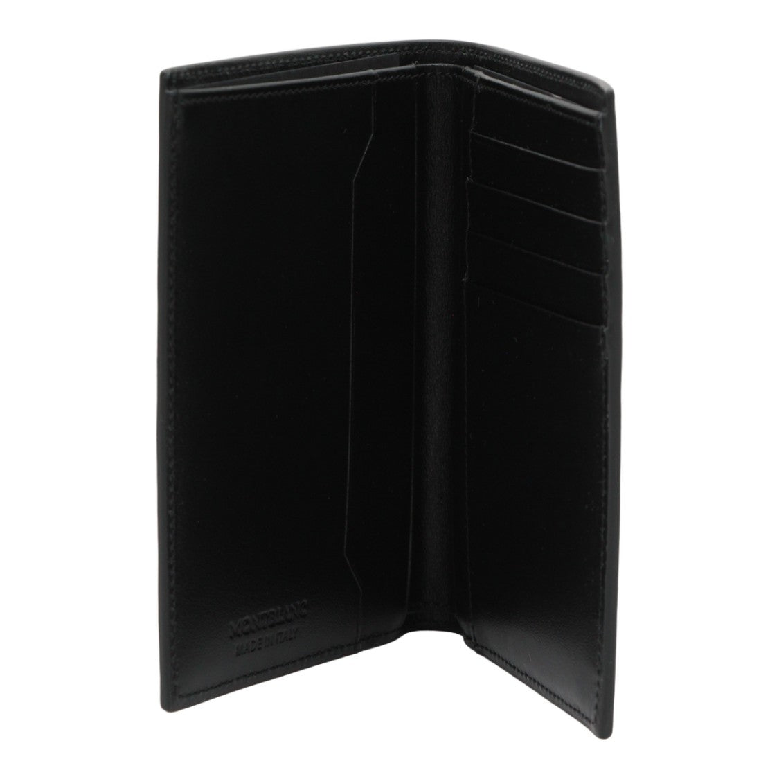 Montblanc Minimalist Black Wallet With Circular Emblem