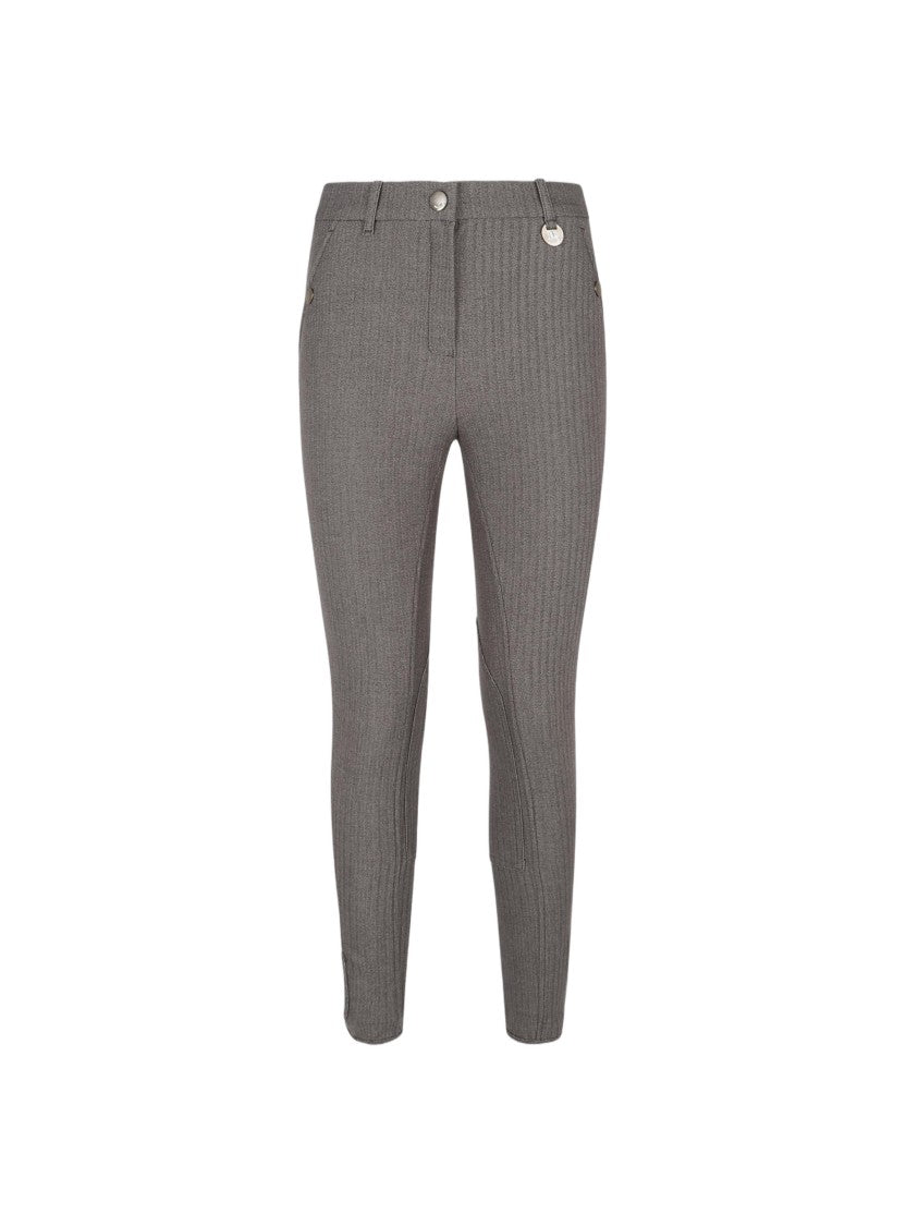 Burberry Slim Fit Herringbone Trousers