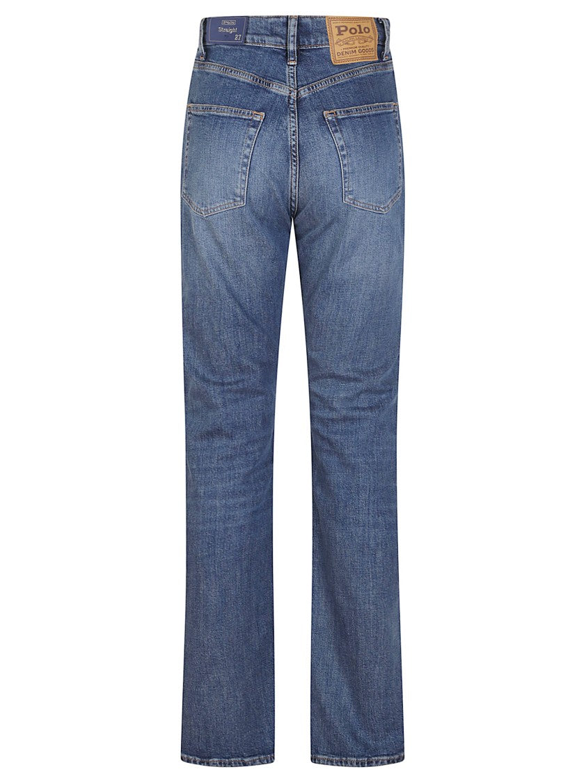Polo Ralph Lauren Denim-Finish Stretch Cotton Full-Length Jeans