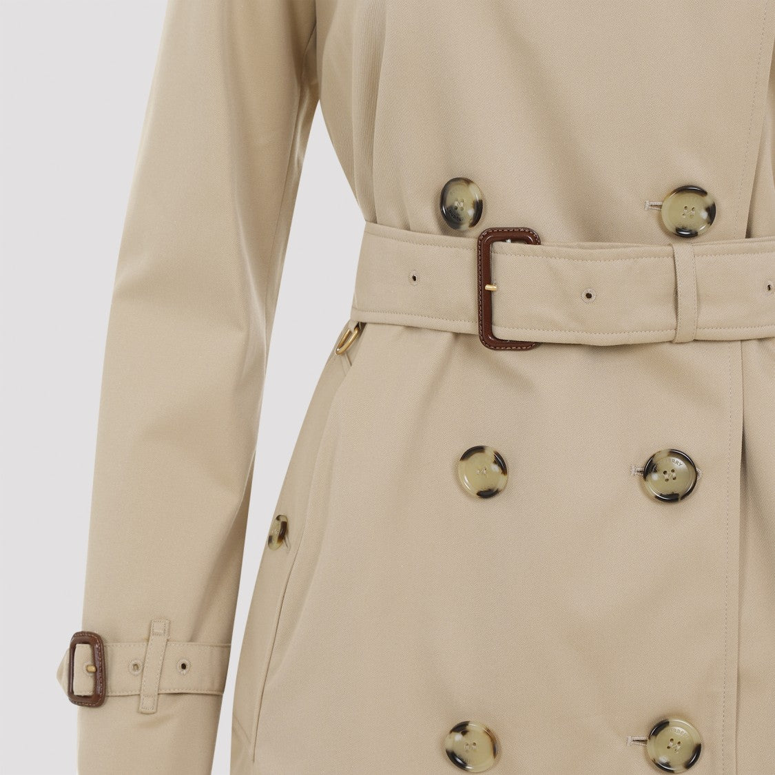 Burberry Honey Beige Trench Kensington Coat