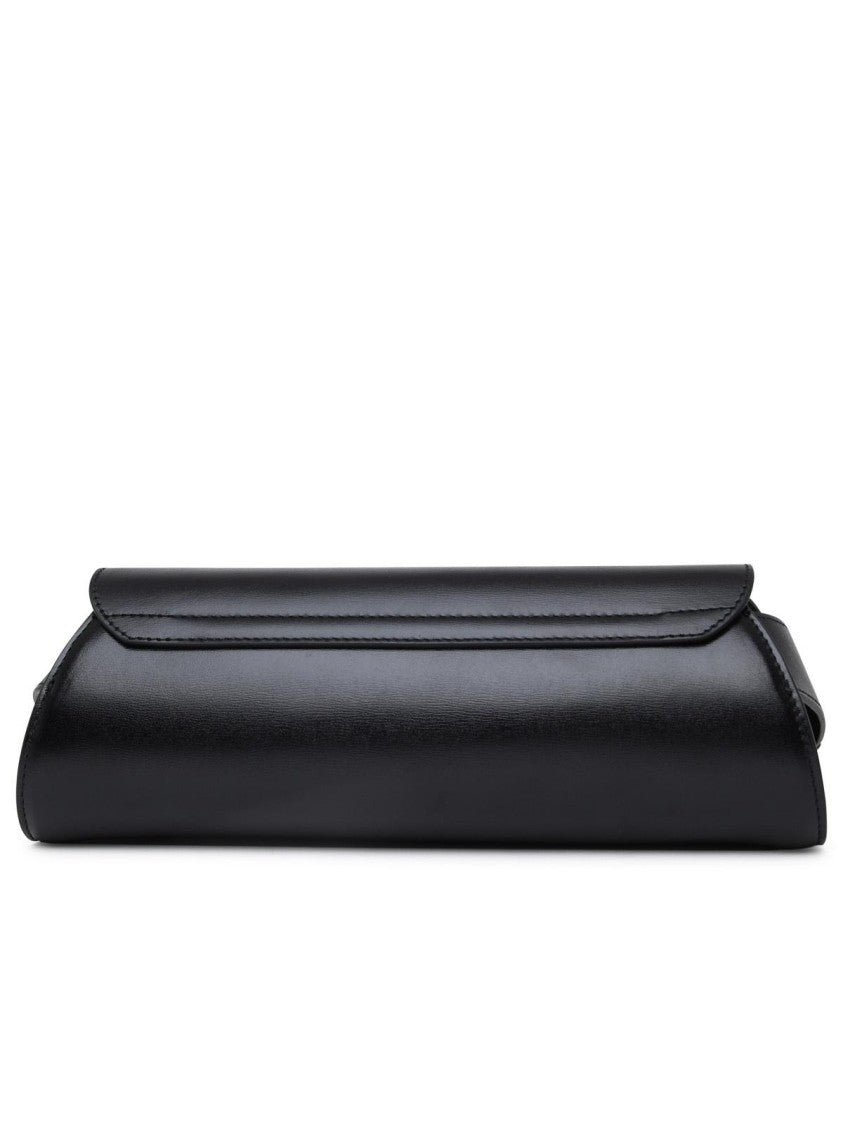 Jil Sander Cannolo Bag In Black Leather
