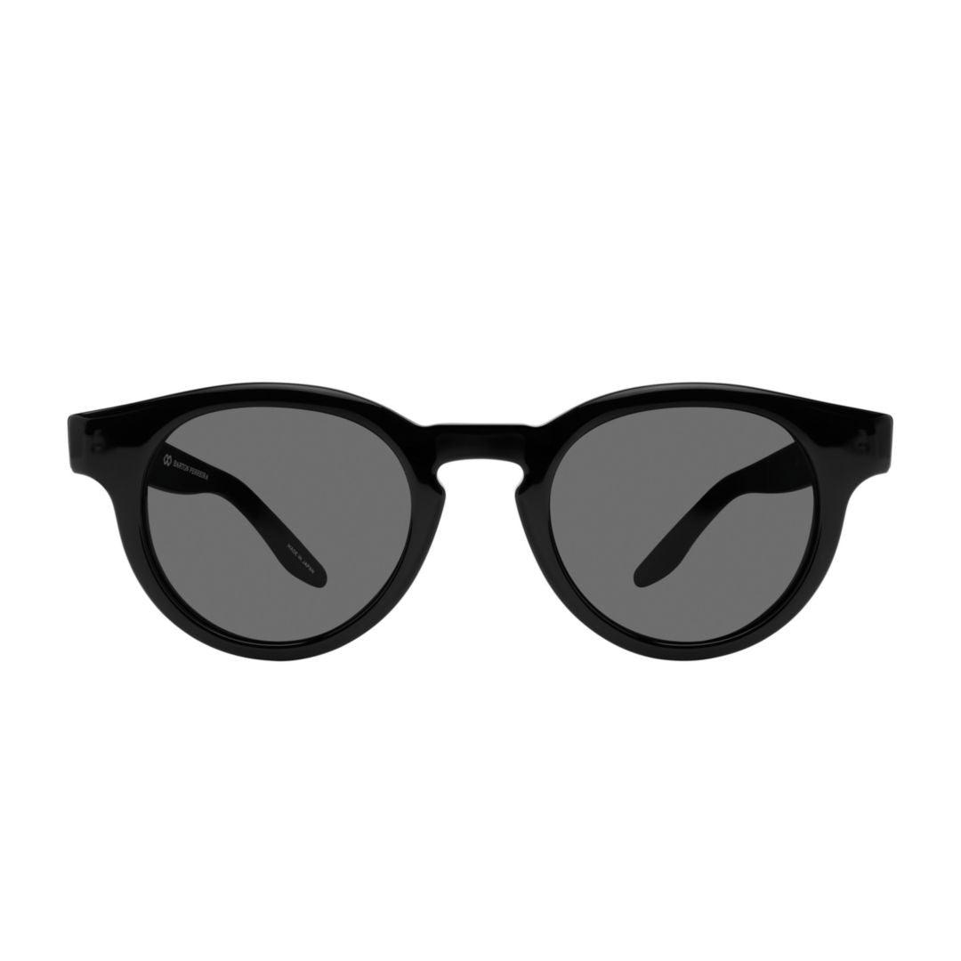 Barton Perreira Black Oxford Round Sunglasses