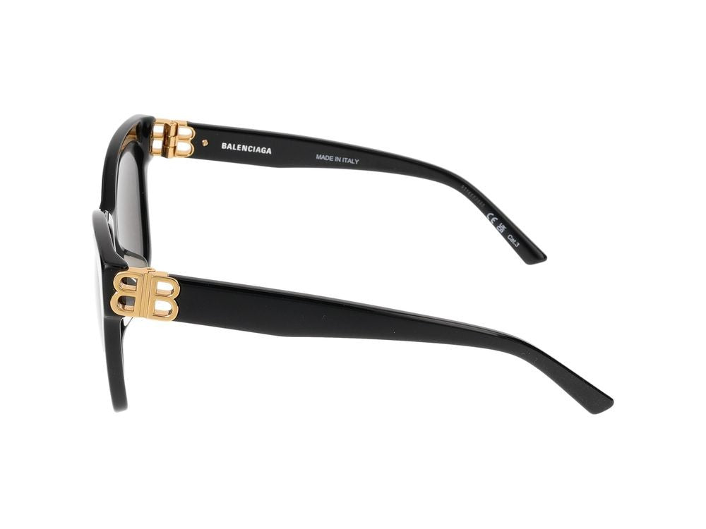 Balenciaga Sunglasses Bb0102sa 001 Black Gold Grey 57/16/145