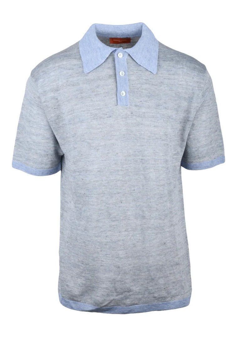 Daniele Fiesoli Knit Polo Linen - Grey