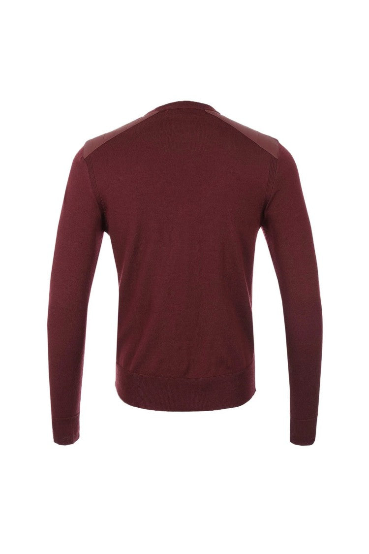Belstaff Burgundy Wool-Blend Sweater