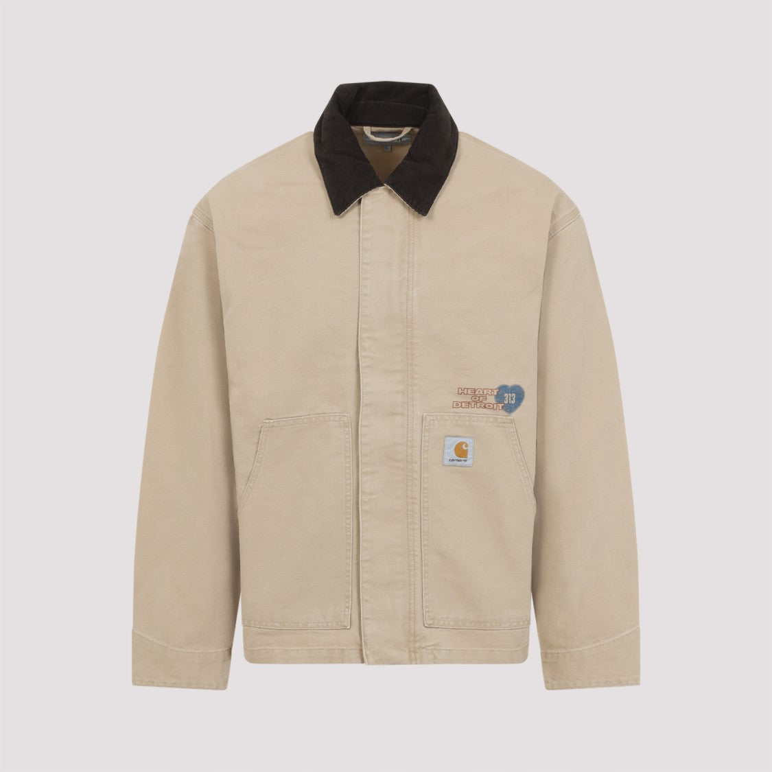 Carhartt Wip Og Arcan Graphic Beige Cotton Jacket
