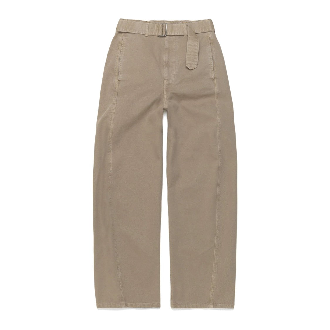 Lemaire Twisted Design Belted Pants With Relaxed Fit