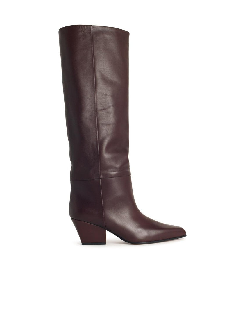 Paris Texas Jane' Mocha Leather Boots