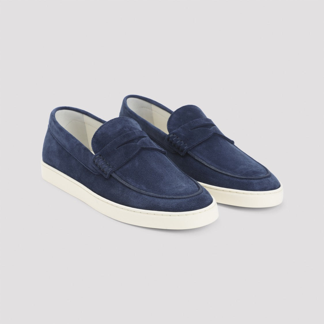 Brunello Cucinelli Deep Navy Suede Loafer