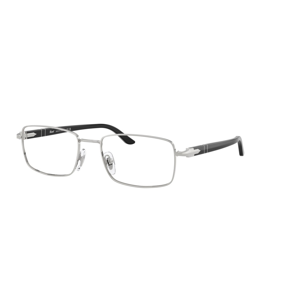 Persol 0Po1029v  Rectangular Metal Frame Eyeglasses With Adjustable Nose Pads