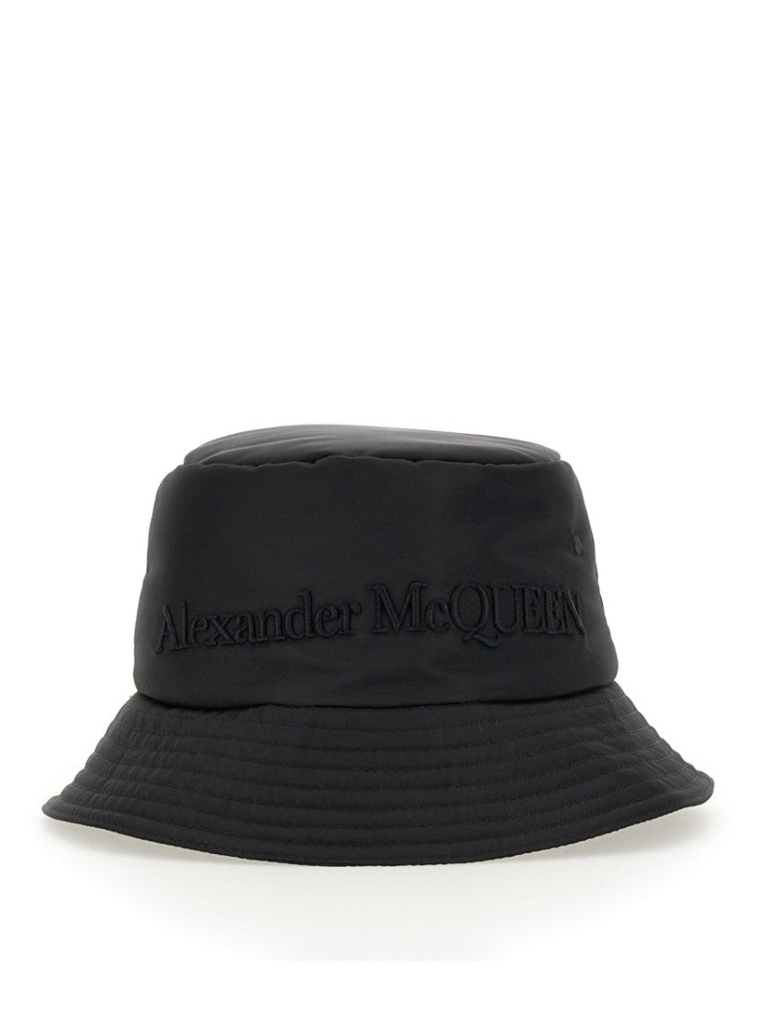 Alexander Mcqueen Embroidered Logo Bucket Hat