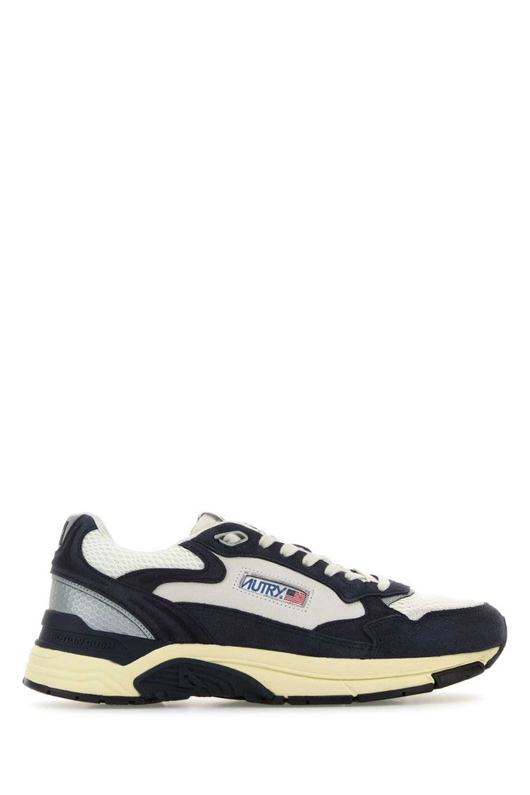 Autry Two-Tone Leather And Mesh Hyperway Sneakers