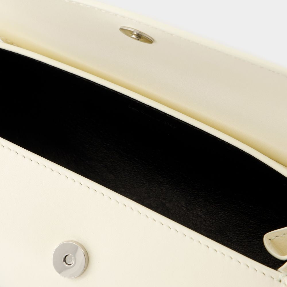 Jil Sander Cannolo Mini Purse - Leather - Eggshell