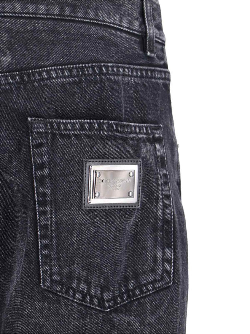 Dolce & Gabbana Logo Jeans – Black