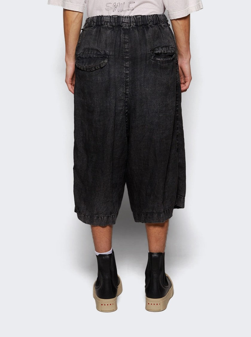 Maison Mihara Yasuhiro Aged Wide Shorts Black