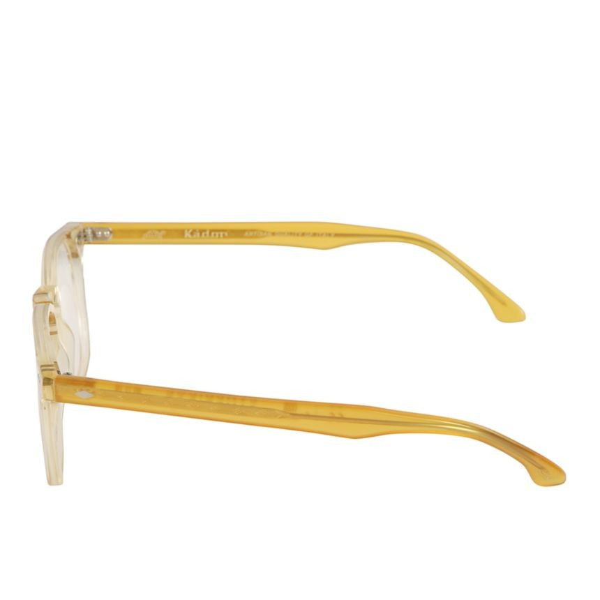 Kador Amber Cambridge Translucent Rectangular Eyeglasses