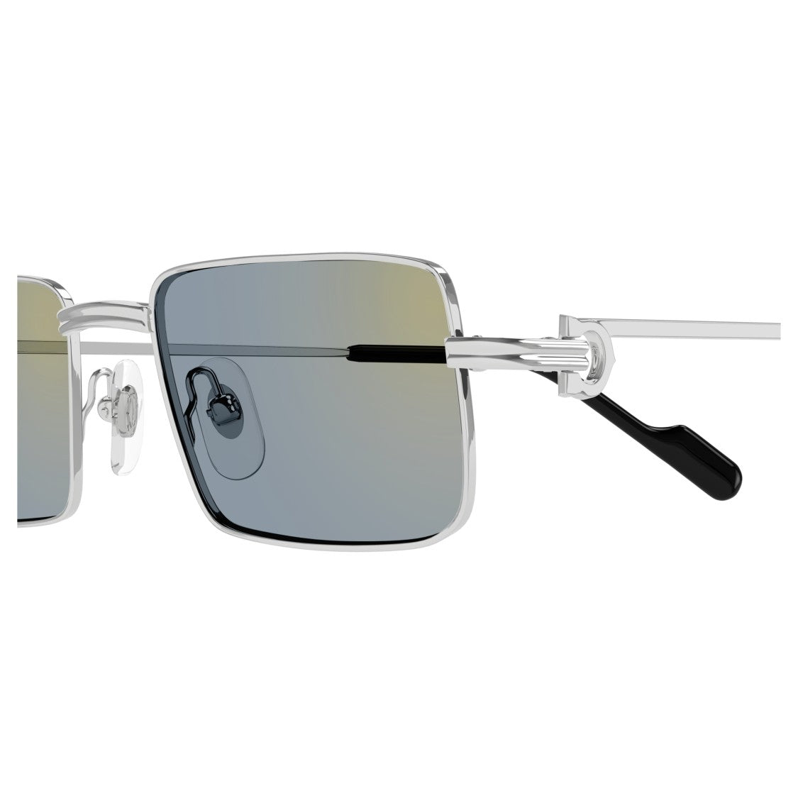 Cartier Ct0501s Rectangular Frame Gradient Tint Sunglasses