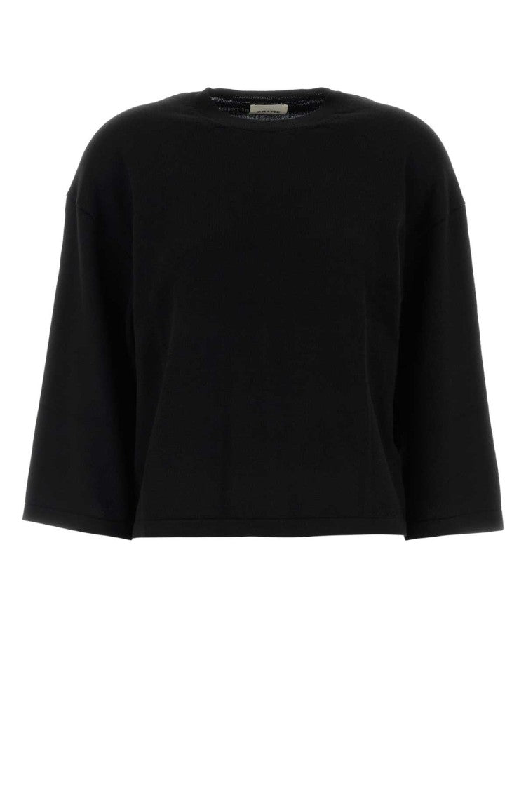 Khaite Black Wool Daisy Sweater