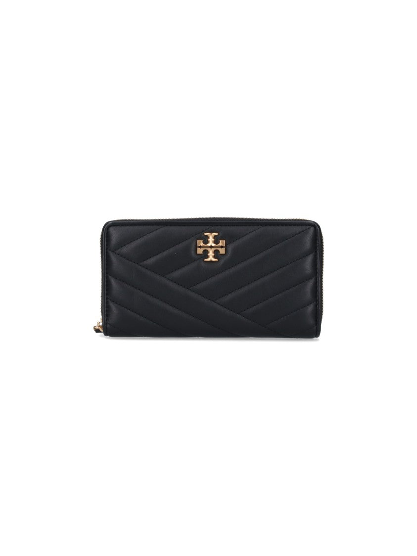 Tory Burch "Kira" Continental Wallet, In Black Lambskin