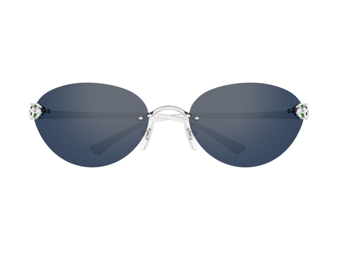 Cartier Gold Ct0635s Rimless Cat-Eye Sunglasses