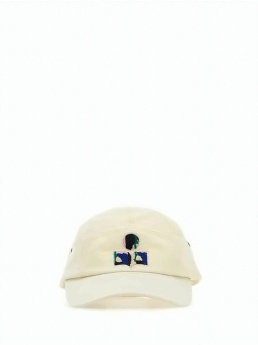 Isabel Marant Structured Cotton Cap With Minimalist Embroidery