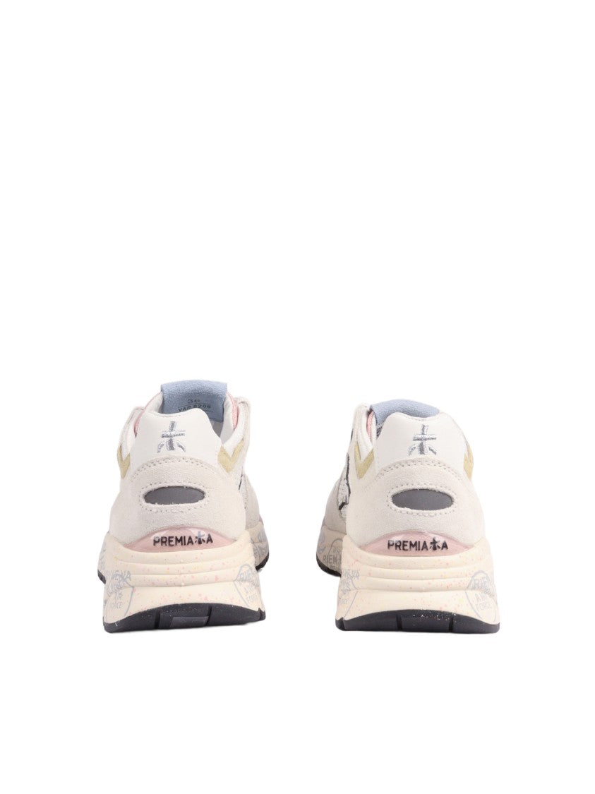 Premiata Mased Offwhite Chunky Leather Sneakers