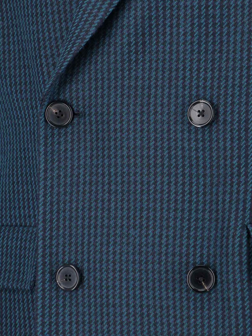 Paul Smith Structured Blue Jacket With Classic Design