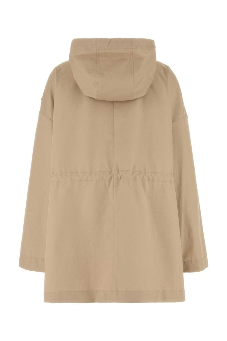 Moncler Beige Cotton Blend Gaillon Parka