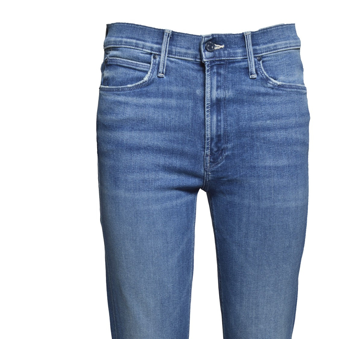 Mother Mid Rise Skinny Jeans With Classic Five-Pocket Design