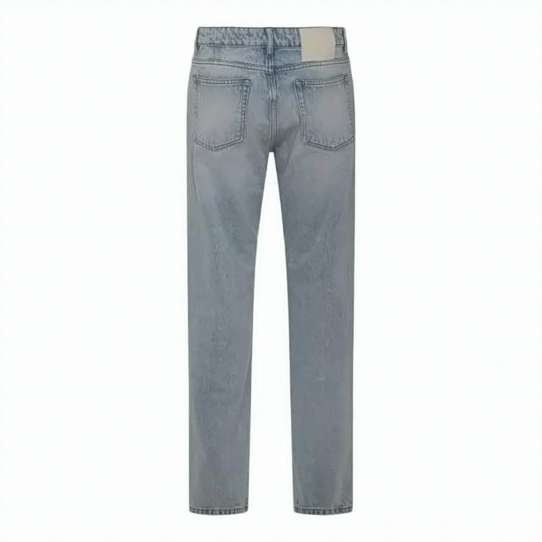 Ami Paris Classic Fit Denim Pants With Straight Leg Silhouette And Traditional Five-Pocket Styling