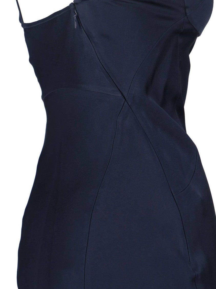 Victoria Beckham Minimalistic Dress With Refined Silhouette