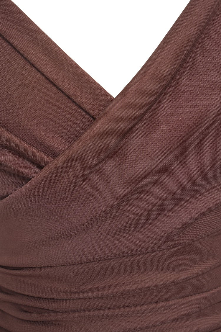 Elisabetta Franchi Draped Maxi Dress