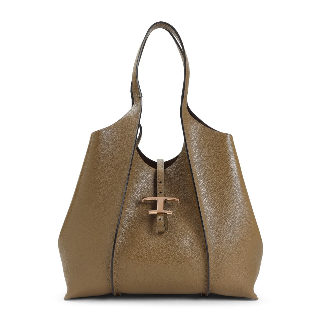 Tod's Grained Leather Shoulder Bag With Design