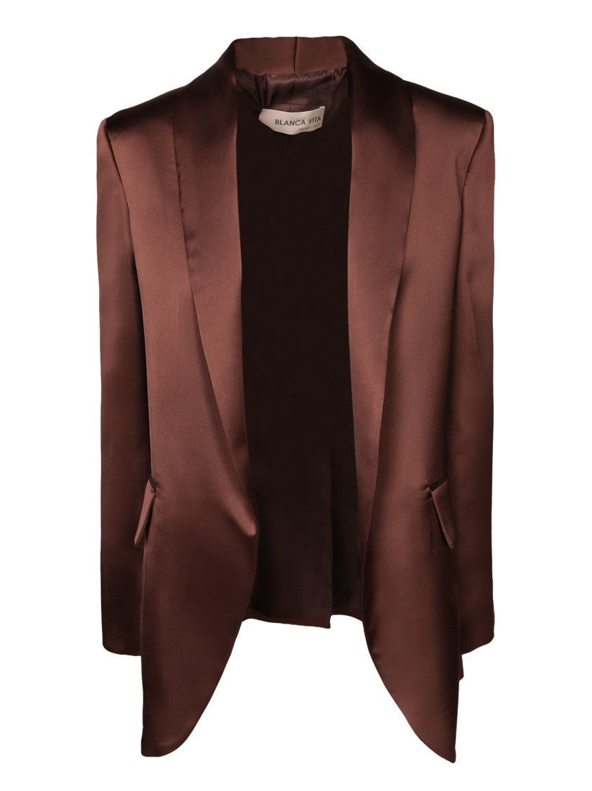 Blanca Vita Brown Single-Breasted Balzer