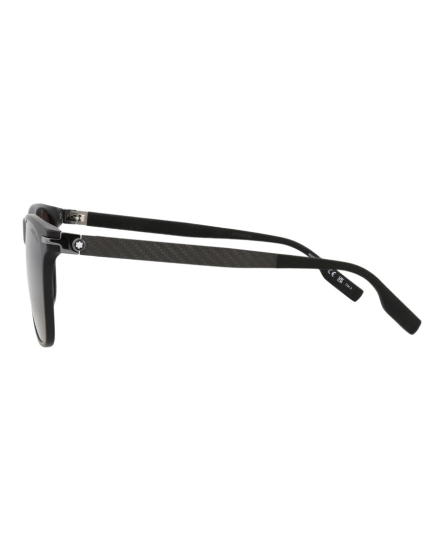 Montblanc Square-Frame Recycled Acetate Sunglasses