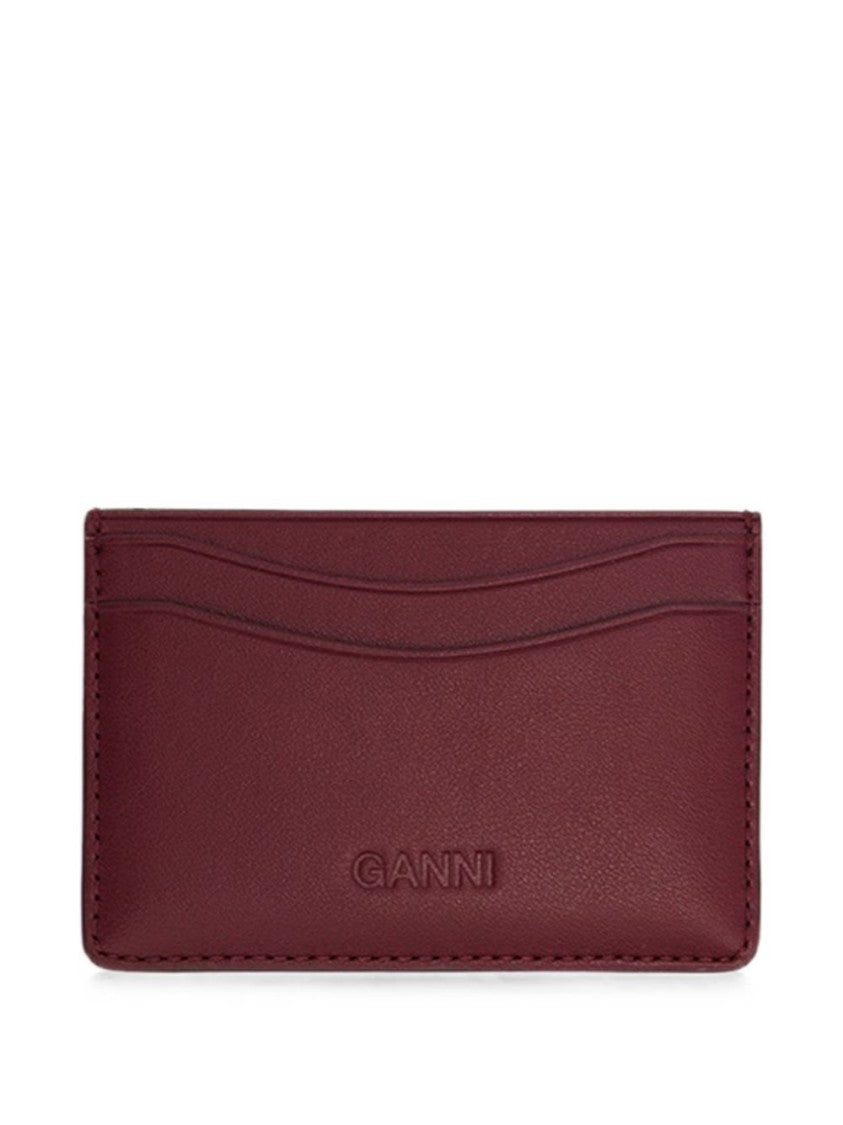 Ganni Teddy Bear Slim Rectangular Cardholder Wallet