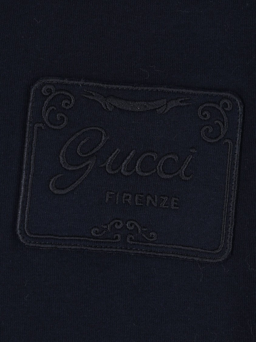 Gucci Black Crewneck Cotton T-Shirt
