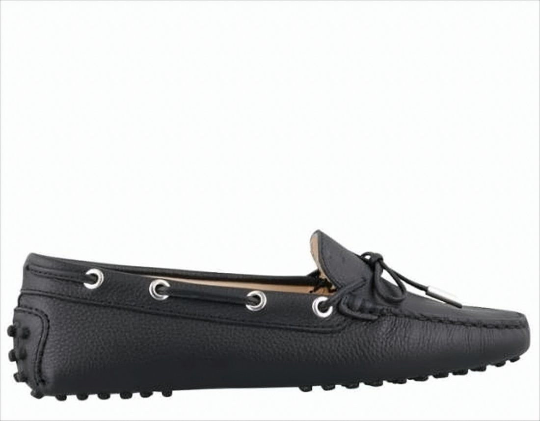Tod's Pebbled Leather Loafer With Moccasin Toe