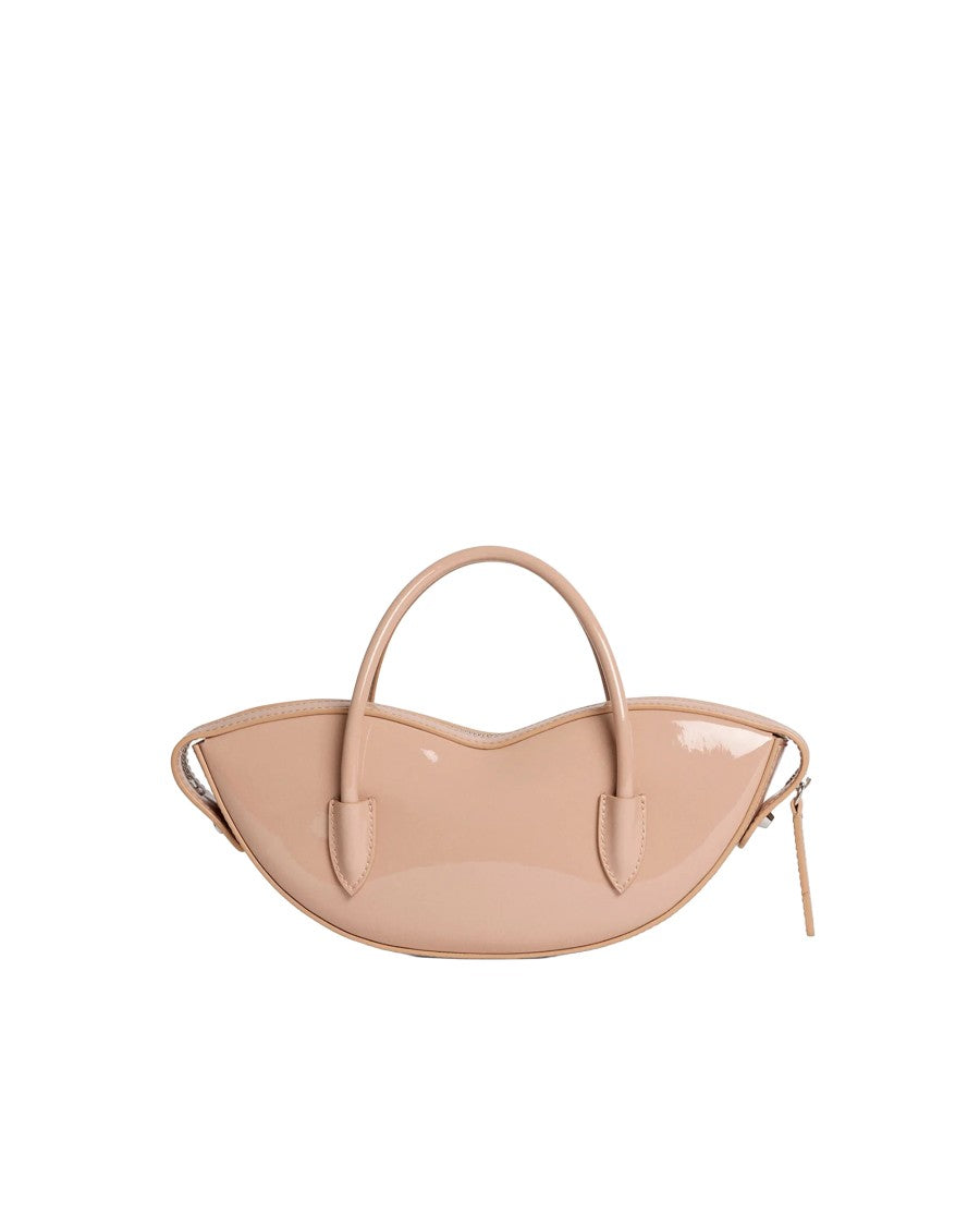 Fiorucci Iconic Nude Vinyl Lip-Shaped Mini Bag