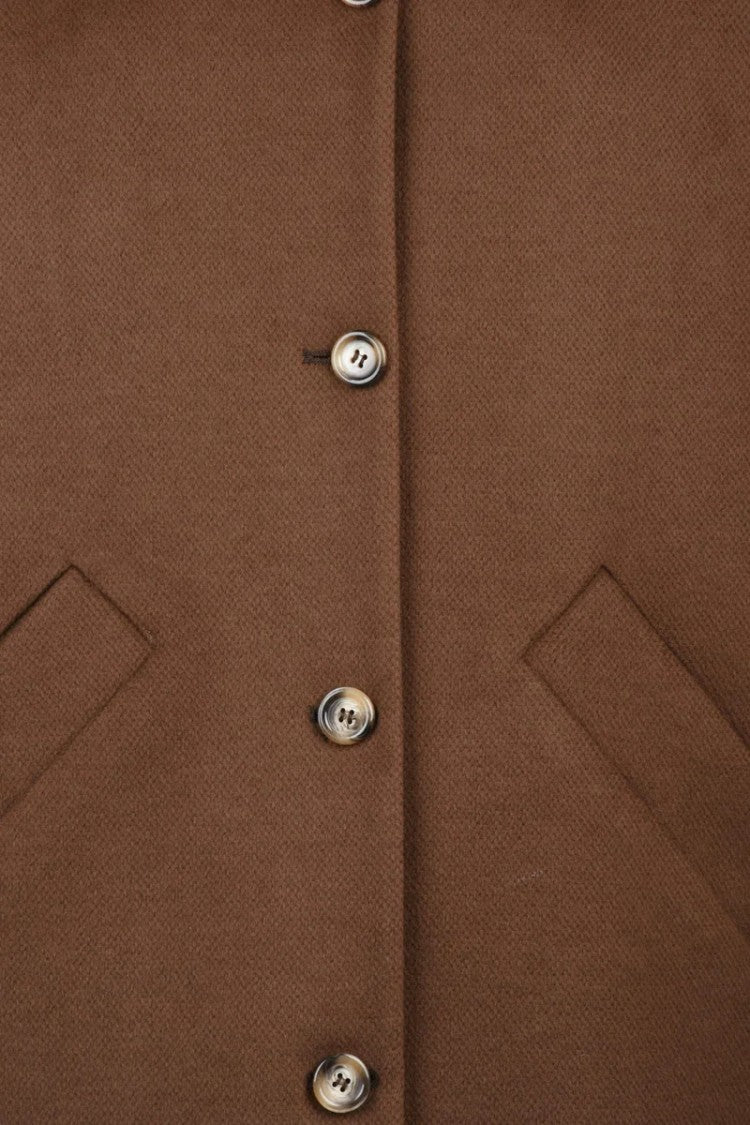 Guttha Warm Brown Raglan Sleeve Guttha Coat