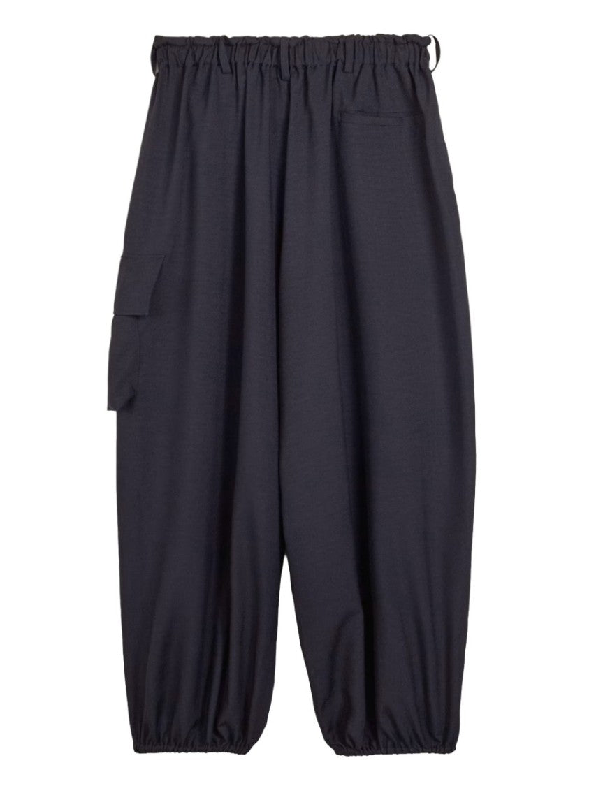 Y-3 Loose Fit Elastic Drawstring Cargo Pants